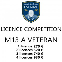 Licence Compétition de M13 à Vétéran