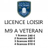 Licence Loisir de M9 à Vétéran